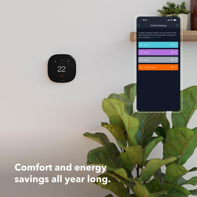 ecobee New Smart Thermostat Enhanced - Programmable Wifi Thermostat - Works with Siri, Alexa, Google Assistant - Energy Star Certified - Smart Home 🍁 All In One Marketplace Canada
