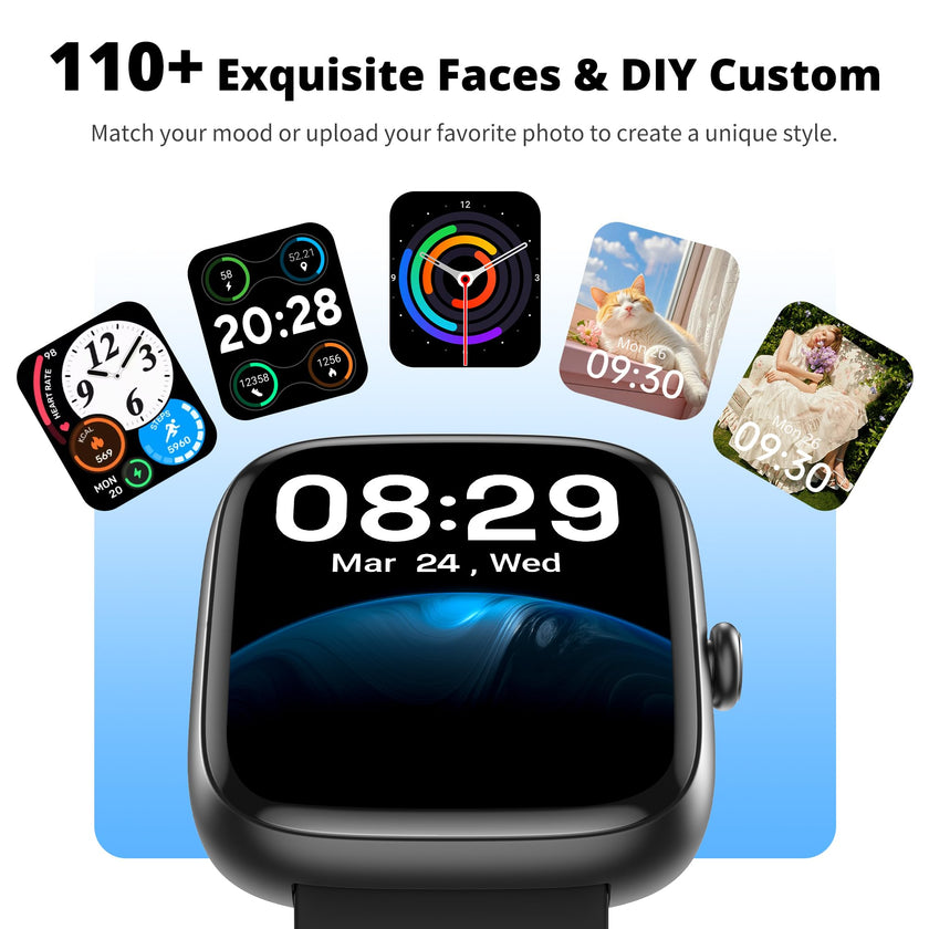 Fixwink Smart Watch for Men Women (Answer/Make Call), 1.83