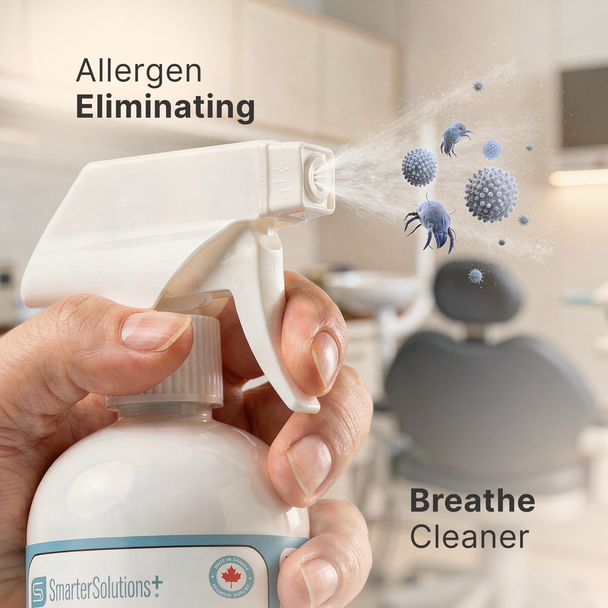 Hypochlorous Acid Spray Cleaning Solution, Made in Canada, Hospital Grade Disinfectant Spray, All-Purpose Sanitizer & Deodorizer, Eliminate Viruses Including Norovirus (2 Pack - 2 x 500ml) 🍁 All In One Marketplace Canada