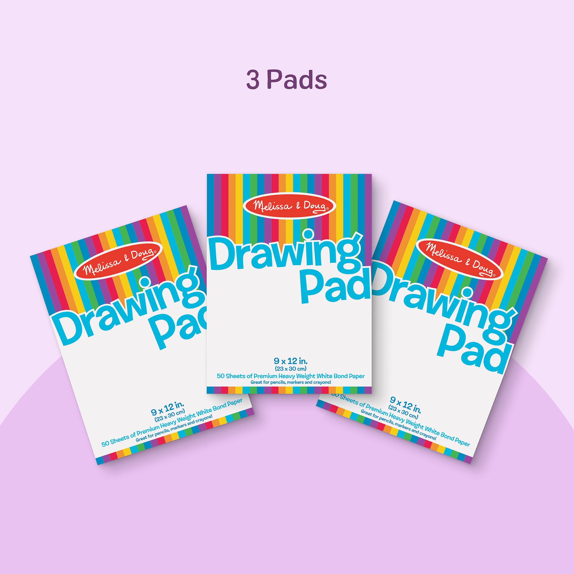 Melissa & Doug 9x12 Drawing Paper Pad 3-Pack 🍁 All In One Marketplace Canada