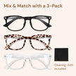 Gaoye Blue Light Blocking Glasses, Fashion Square Fake Nerd Eyewear Anti UV Ray Computer Gaming Eyeglasses Women/Men 🍁 All In One Marketplace Canada