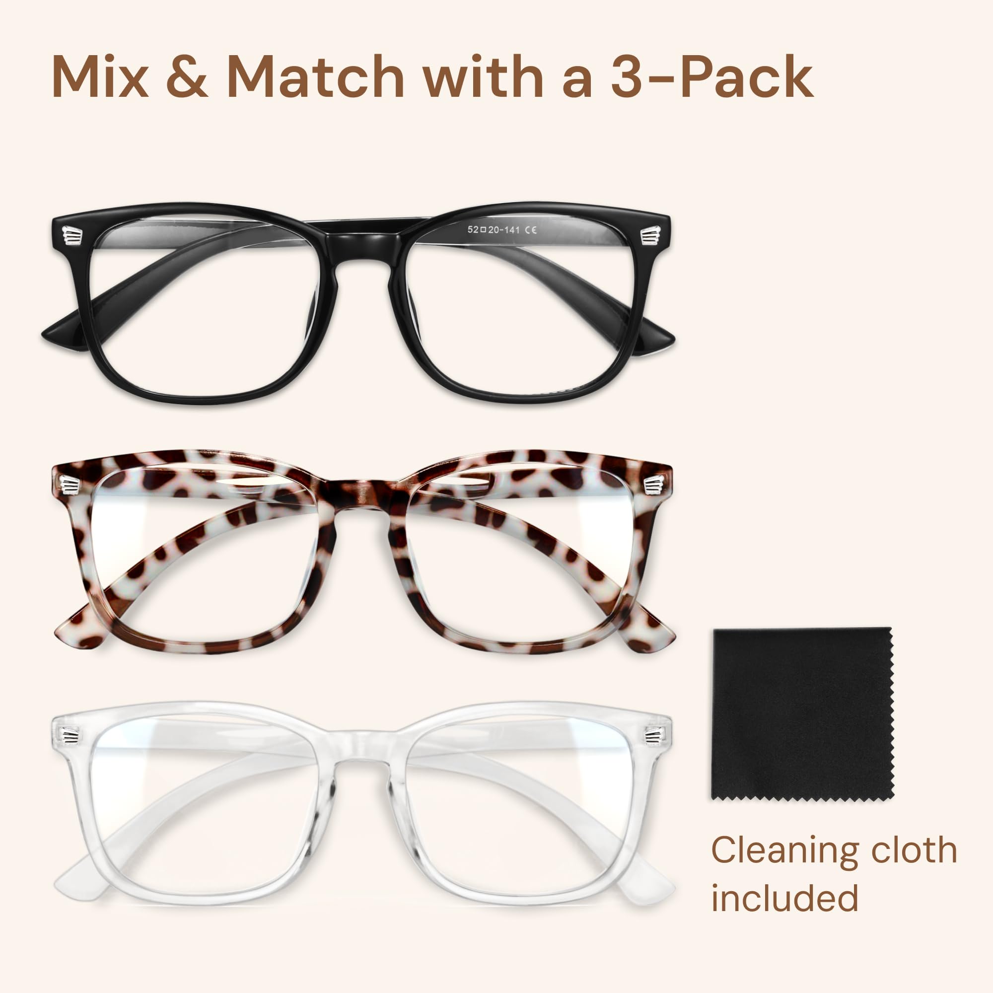 Gaoye Blue Light Blocking Glasses, Fashion Square Fake Nerd Eyewear Anti UV Ray Computer Gaming Eyeglasses Women/Men 🍁 All In One Marketplace Canada