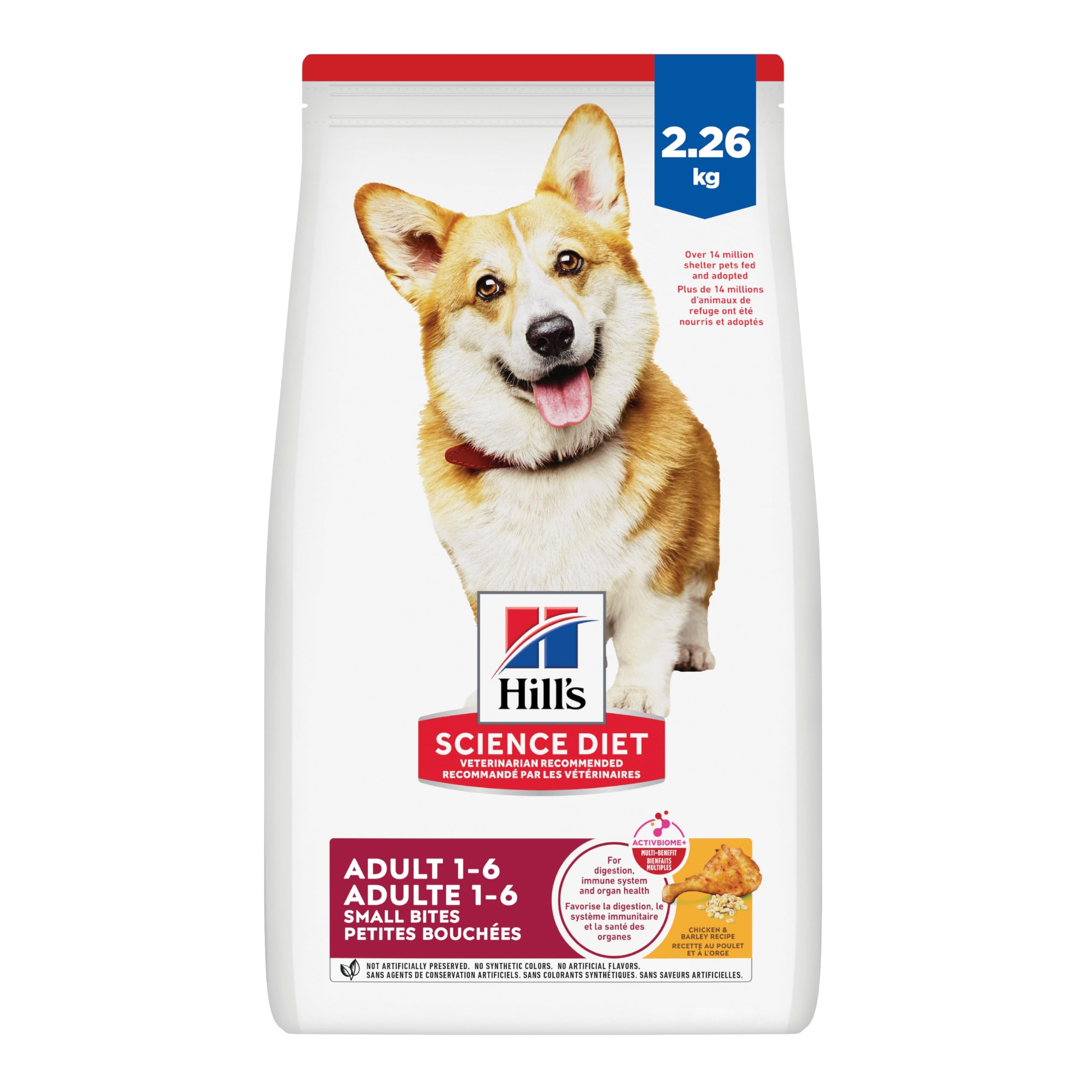 Hill's Science Diet Adult Small Bites Chicken & Barley Recipe Dry Dog Food 2.26 kg Bag 🍁 All In One Marketplace Canada