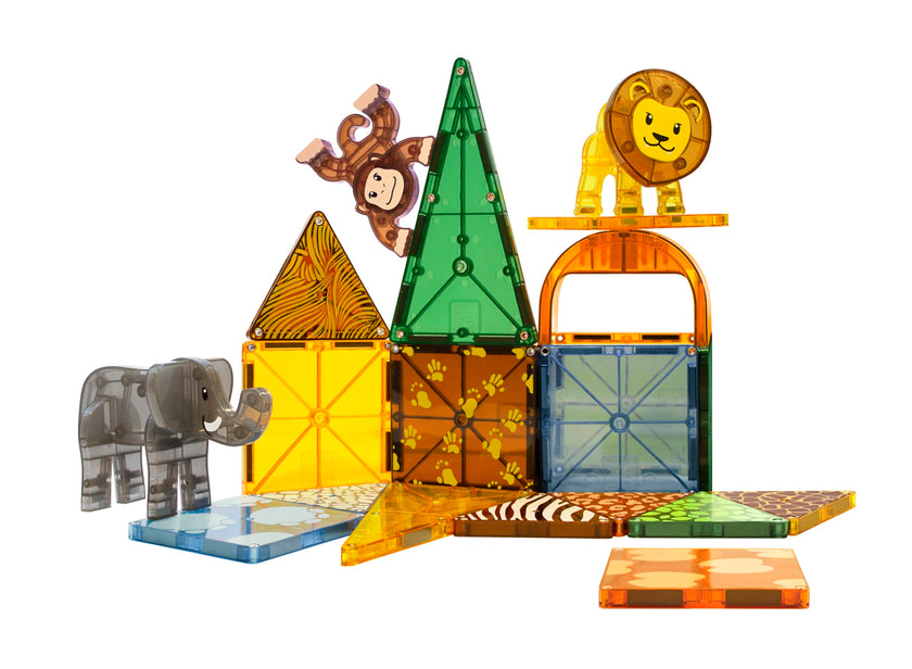 MAGNA-TILES Safari Animals 25-Piece Magnetic Construction Set, The Original Magnetic Building Brand 🍁 All In One Marketplace Canada