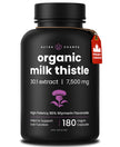 Milk Thistle Capsules – High Potency 30:1 Extract (7,500 mg Equivalent) with 80% Silymarin – Premium Liver Support Supplement for Healthy Flush & Detox – Vegan, Non-GMO – 180 Count 🍁 All In One Marketplace Canada