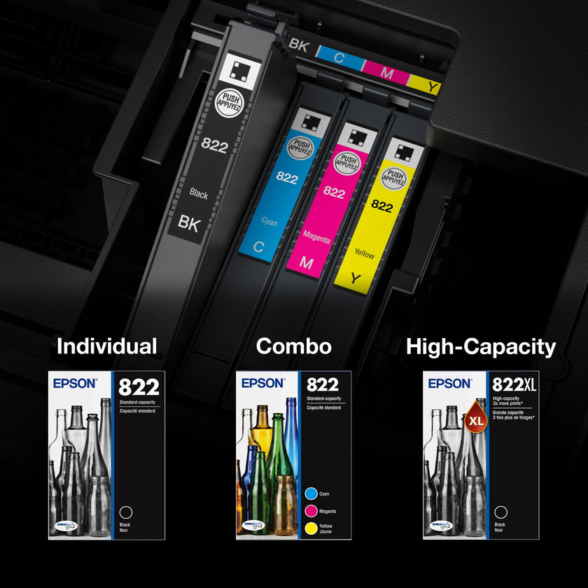Epson 822 Genuine Ink Cartridge Black and Color Combo Pack T822120-BCS 🍁 All In One Marketplace Canada
