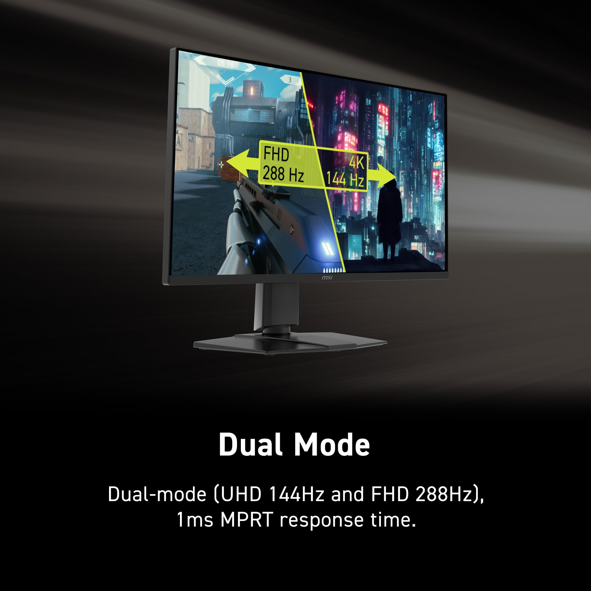 MSI MAG 275UPD E14 27-inch 3840 x 2160 (UHD) Gaming Monitor, 288Hz, Adaptive-Synch, HDMI, DisplayPort, VESA Mountable, Tilt, Height Adjustable, Speaker, 1ms, Black 🍁 All In One Marketplace Canada