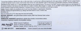 Lactaid Fast Acting Caplets - Lactose Enzyme Break Down - Gas, Bloating or Diarrhea - Milk & Dairy - 40 Caplets Per Package 🍁 All In One Marketplace Canada