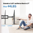 Full Motion Articulating TV Wall Mount Bracket with Swivel Tilt Extension & Rotation, Adjustable Arms for 13-42 Inch Flat/Curved LED LCD TVs & Monitors, Max 44lbs VESA 200x200mm 🍁 All In One Marketplace Canada