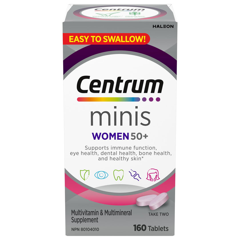 Centrum Women 50 Plus Multivitamins/Minerals Supplement for Women 50+, 160 Mini Tablets 🍁 All In One Marketplace Canada