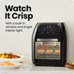 CHEFMAN Multifunctional Digital AirFryer+ Rotisserie,Dehydrator, Convection Oven17 Touch Screen Presets Fry,Roast,Dehydrate, Bake, XL 10L Family Size,Auto Shutoff,Large Easy-View Window Black,10 Quart 🍁 All In One Marketplace Canada