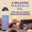 Viva Naturals Organic Massage Oil Scented (8 fl. oz.) - Non-Greasy Relaxation Scented Massage Oil with Mess-Free Pump, Moisturizing Proprietary Lavender Blend Body Oil, Non-GMO and Certified Organic, 237 mL 🍁 All In One Marketplace Canada