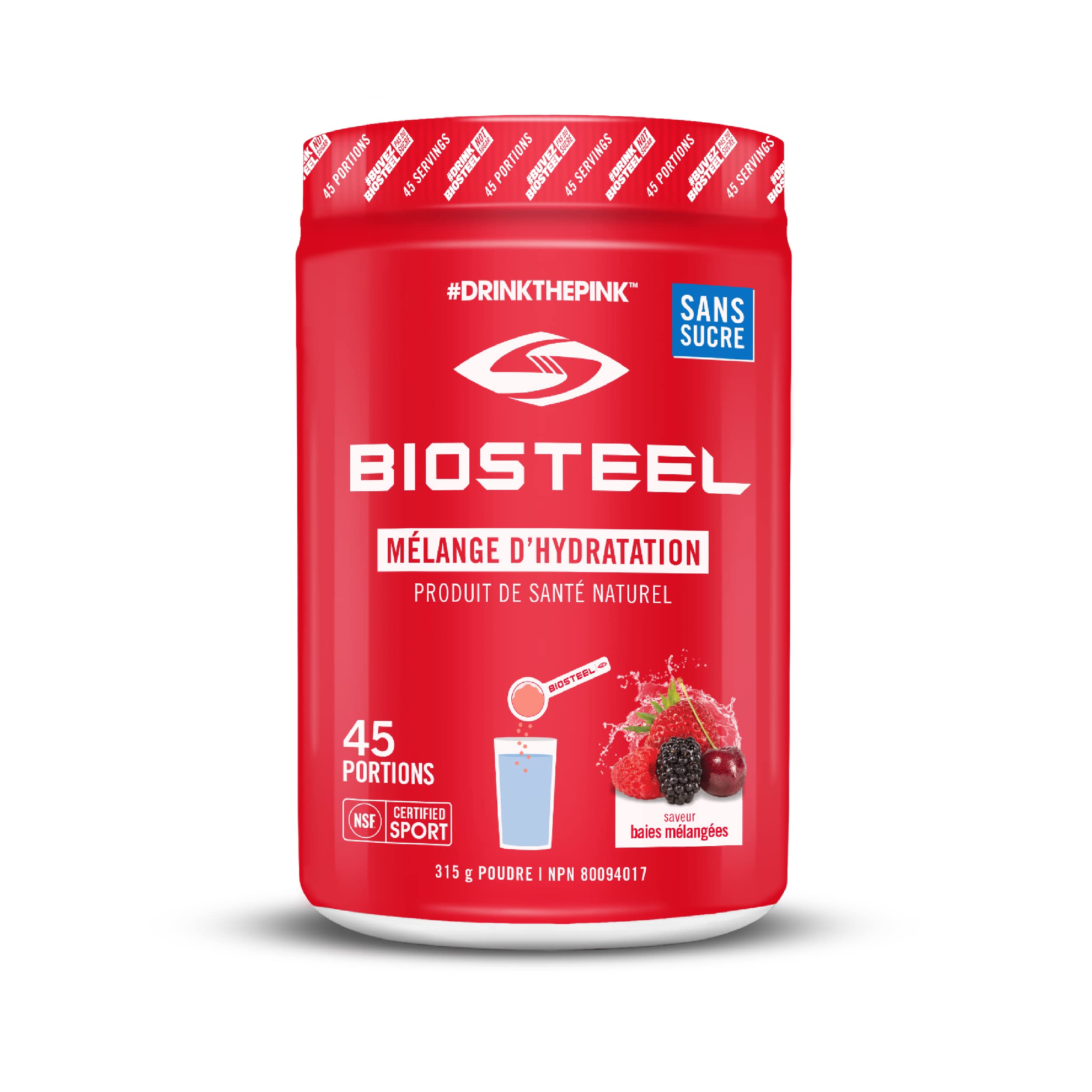 BioSteel Hydration Mix, Great Tasting with Zero Sugar, and No Artificial Flavours or Preservatives, Mixed Berry, 45 Servings per Container 🍁 All In One Marketplace Canada