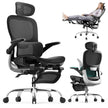 Ergonomic Office Chair,Office Chair with Tilt Function,Mesh Office Chair with Footrest,Ergonomic Chair with Adaptive Backrest, Adjustable Headrest and Flip-Up Armrests 🍁 All In One Marketplace Canada