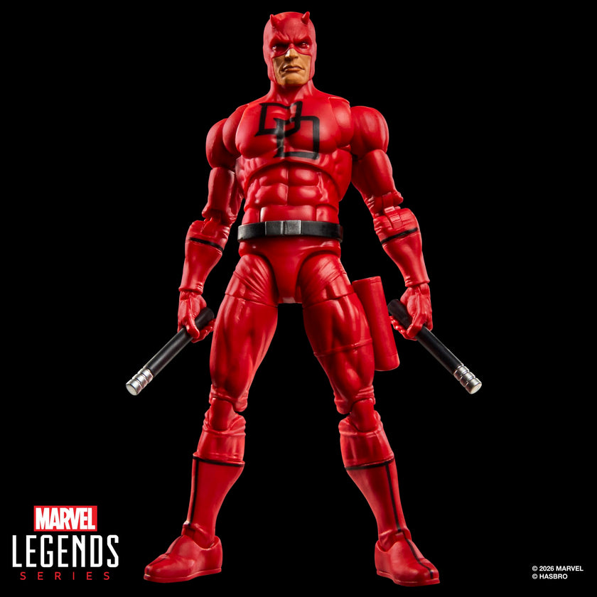 Marvel Legends Series Secret Wars Daredevil, Retro Marvel Comics Collectible 6 Inch Action Figure with Lenticular Shield 🍁 All In One Marketplace Canada
