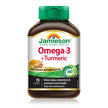 Jamieson Omega-3 + Turmeric Softgels, No Fishy Aftertaste, Supports Heart, Brain, and Joint Health. Fish Oil, Reduces Cholesterol and Inflammation, with EPA and DHA, Gluten-Free, 75 Count, Proudly Canadian 🍁 All In One Marketplace Canada