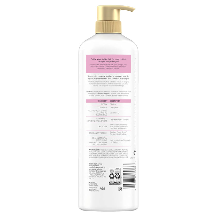 Pantene Pro-V Miracles Infinite Lengths Biotin + Collagen 1 Minute Miracle Conditioner, 888 mL 🍁 All In One Marketplace Canada