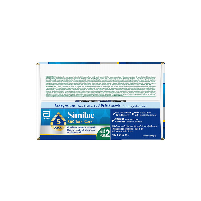 Similac 360 Total Care Step 2 Ready-To-Feed 16x235mL Bottles 🍁 All In One Marketplace Canada