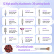 Denabuty Cordless Electric Nail Drill Machine, 13 in 1 Nail File Kit 35000RPM Professional Portable Rechargeable E File for Acrylic Polish Gel Removal Manicure Pedicure Set with 5 Speeds DN-2402 🍁 All In One Marketplace Canada