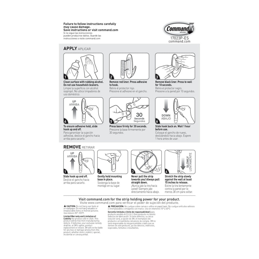 Command Large Refill Adhesive Strips, Damage Free Hanging Wall Adhesive for Large Indoor Wall Hooks, No Tools Removable Adhesives for Living Spaces, 20 White Command Strips 🍁 All In One Marketplace Canada