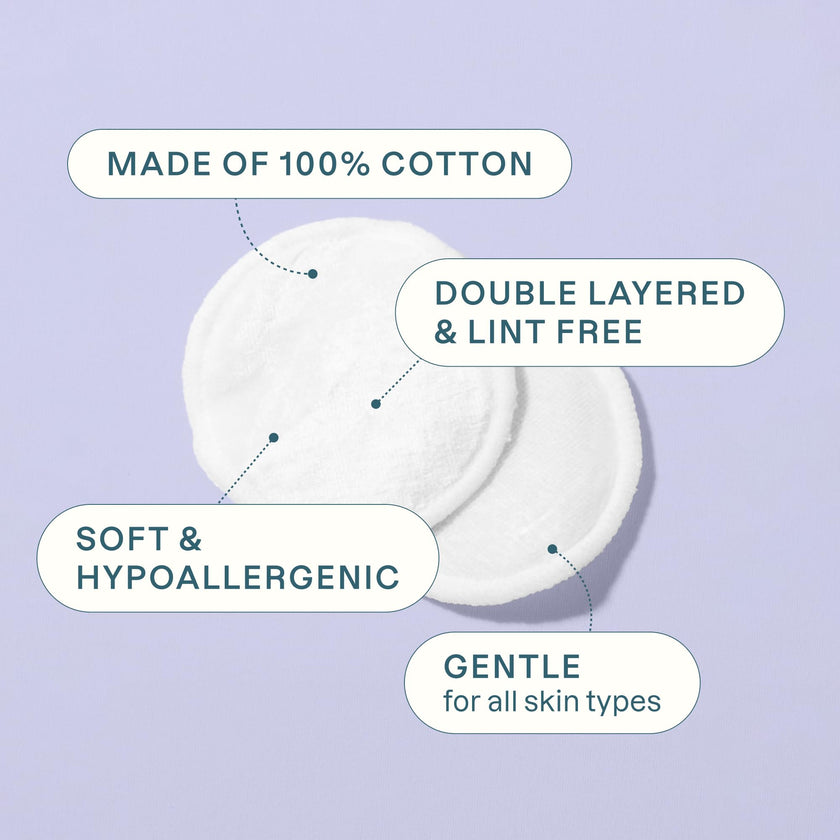 Cliganic Premium 100% Cotton Makeup Remover Pads 540 Count, (Pack of 6) 🍁 All In One Marketplace Canada