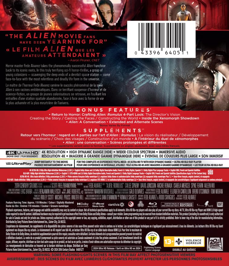 Alien: Romulus - 4K/Blu-Ray