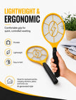 2 Pack Electric Fly Swatter, Bug Zapper Racket for Indoor Pest Control, Handheld Insect Killer Bat Battery Powered Electric Mosquito Swatter for Outdoor and Home 🍁 All In One Marketplace Canada