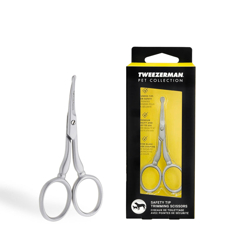 Tweezerman Dog and Cat Stainless Steel Safety Tip Grooming Scissors 🍁 All In One Marketplace Canada