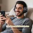 KVIDIO Bluetooth Headphones Over Ear, 65 Hours Wireless Headphones with Microphone, Foldable Lightweight HiFi Stereo Headset with Deep Bass Headphones for Travel Work Laptop PC Cellphone 🍁 All In One Marketplace Canada
