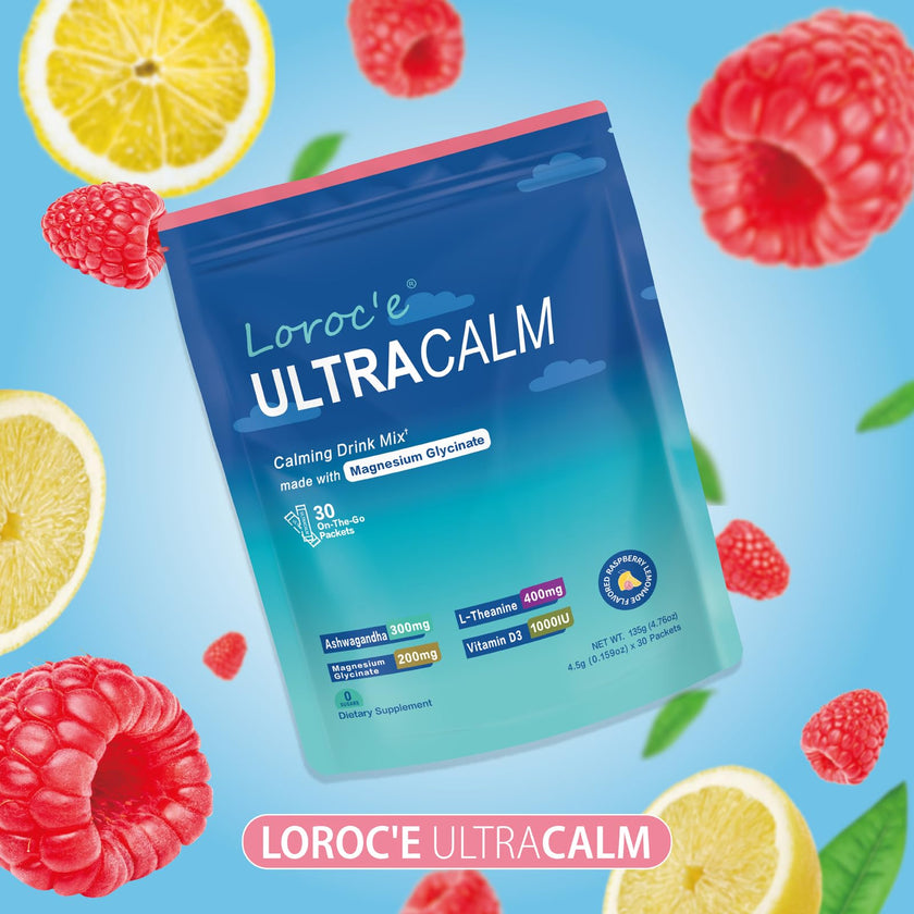 UltraCalm Super Drink Packets, Raspberry Lemon Flavor, Sugar-Free (30 Servings) 🍁 All In One Marketplace Canada