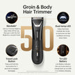 MANSCAPED® The Lawn Mower® 5.0 ULTRA Groin & Body Hair Trimmer – Dual-Head SkinSafe® Trimmer & Foil Blades, Waterproof Wet/Dry Groomer, USB-C Rechargeable with Travel Case, Men’s Ball Shaver, Black 🍁 All In One Marketplace Canada
