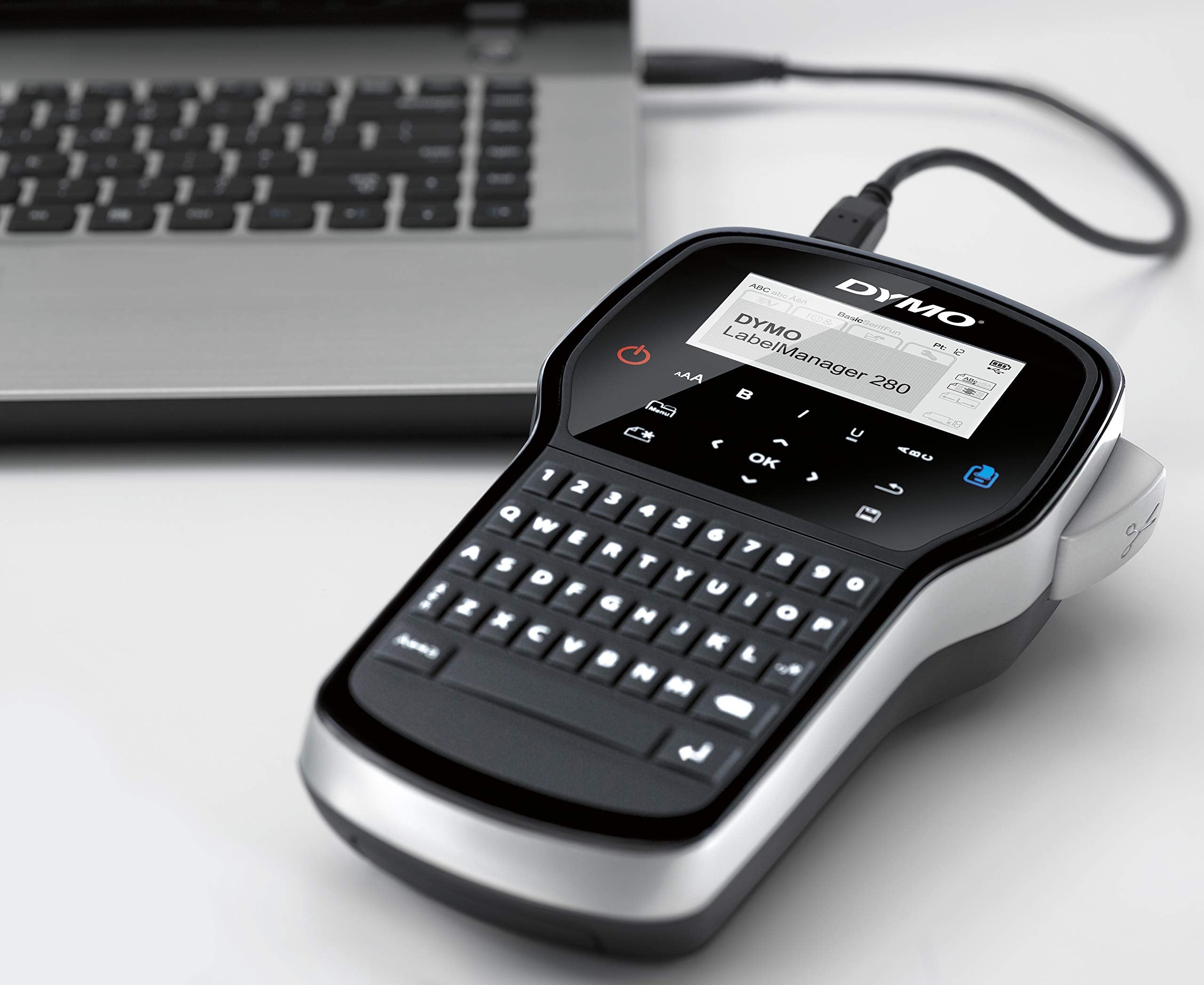 DYMO LabelManager 280 Rechargeable Portable Label Maker, Label Printer for Home & Office Organization - Easy-to-Use, One-Touch Smart Keys, QWERTY Keyboard, PC and Mac Connectivity 🍁 All In One Marketplace Canada