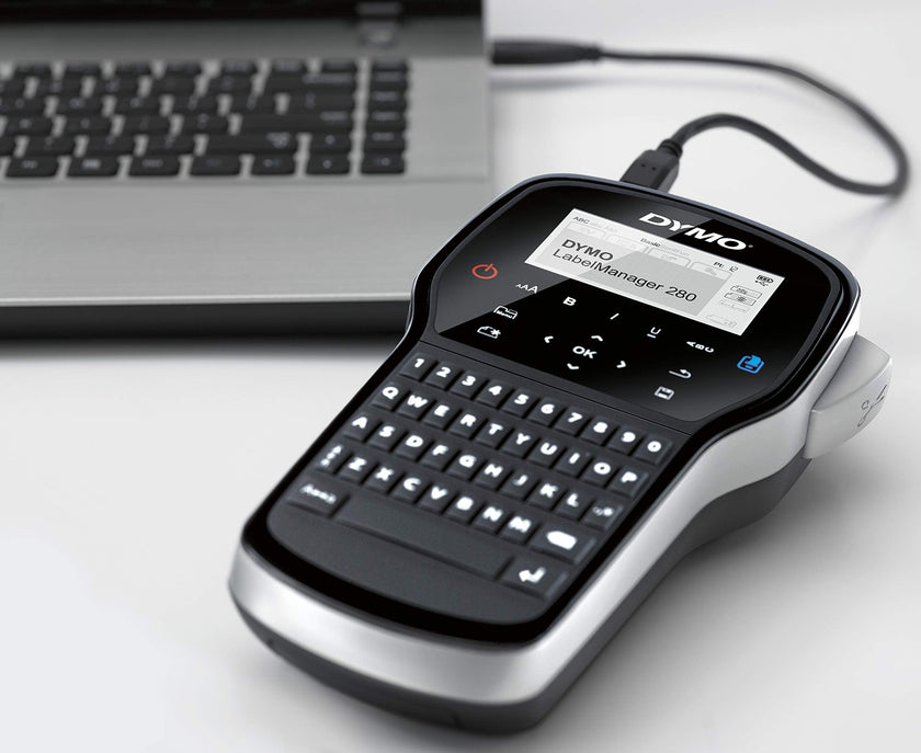 DYMO LabelManager 280 Rechargeable Portable Label Maker, Label Printer for Home & Office Organization - Easy-to-Use, One-Touch Smart Keys, QWERTY Keyboard, PC and Mac Connectivity 🍁 All In One Marketplace Canada