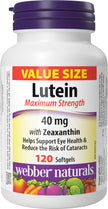Webber Naturals Lutein 40 mg, 120 Softgels, Maximum Strength Eye Support Supplement with Zeaxanthin 🍁 All In One Marketplace Canada