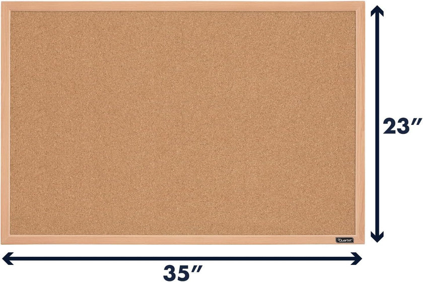 Quartet Natural Cork Bulletin Board, 35
