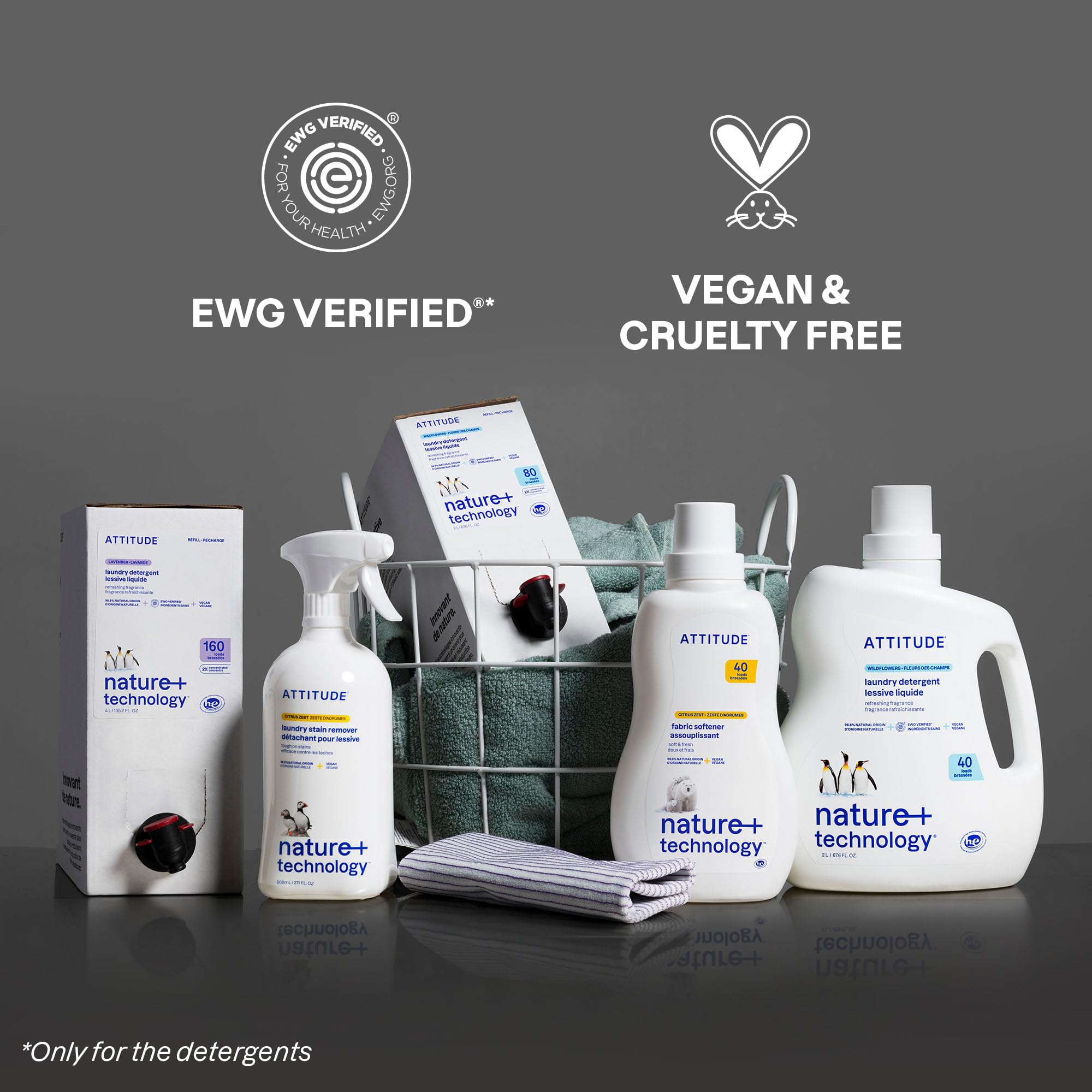 ATTITUDE Liquid Laundry Detergent Refill, EWG Verified, HE Compatible, Plant-Based & Vegan, Natural Laundry Soap, Made in Canada, Wildflowers Scent, 160 Loads, 4 Liters 🍁 All In One Marketplace Canada