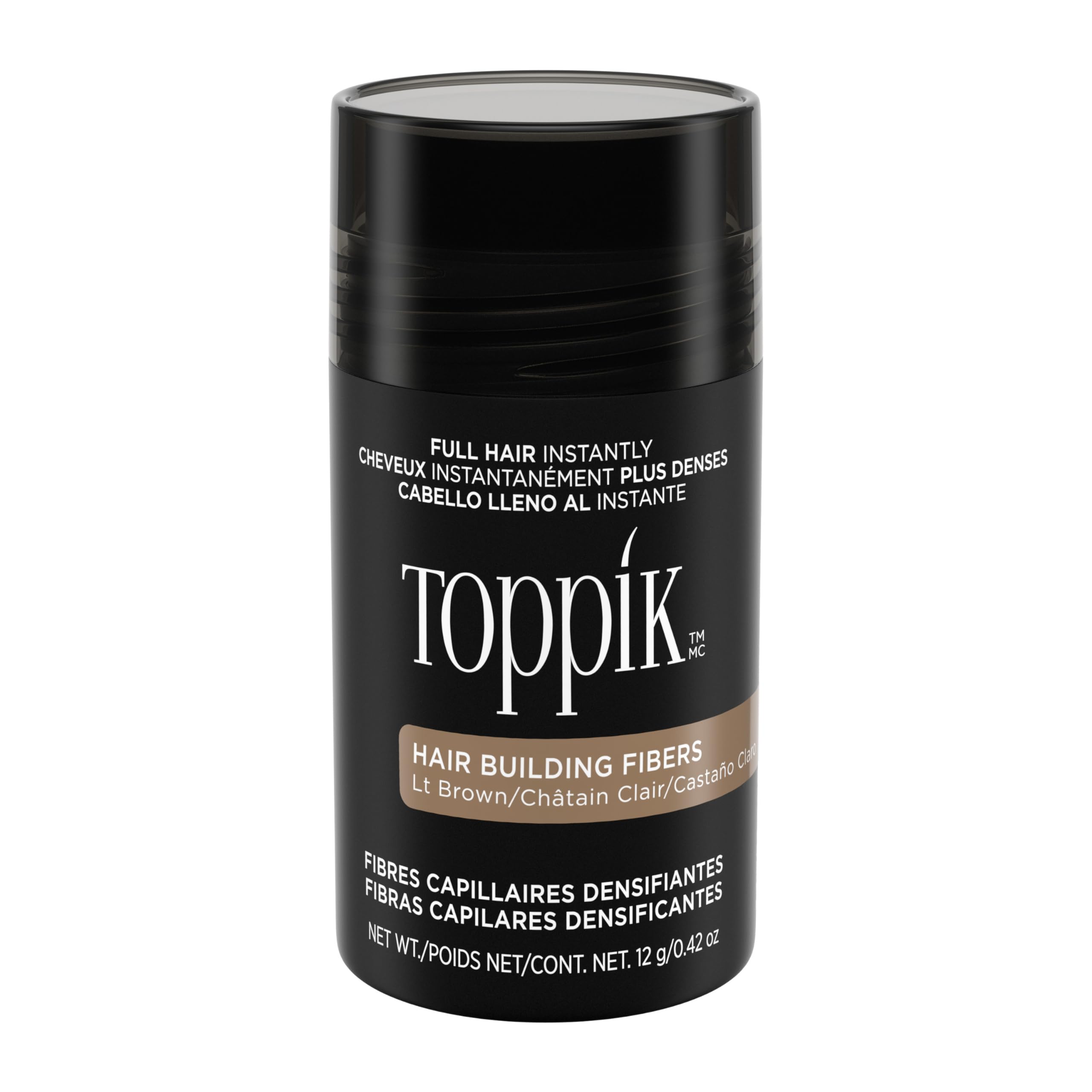 TOPPIK Hair Building Fibers,12 g, Fill In Fine or Thinning Hair, Instantly Thicker Looking, Multiple Shades for Men & Women 🍁 All In One Marketplace Canada