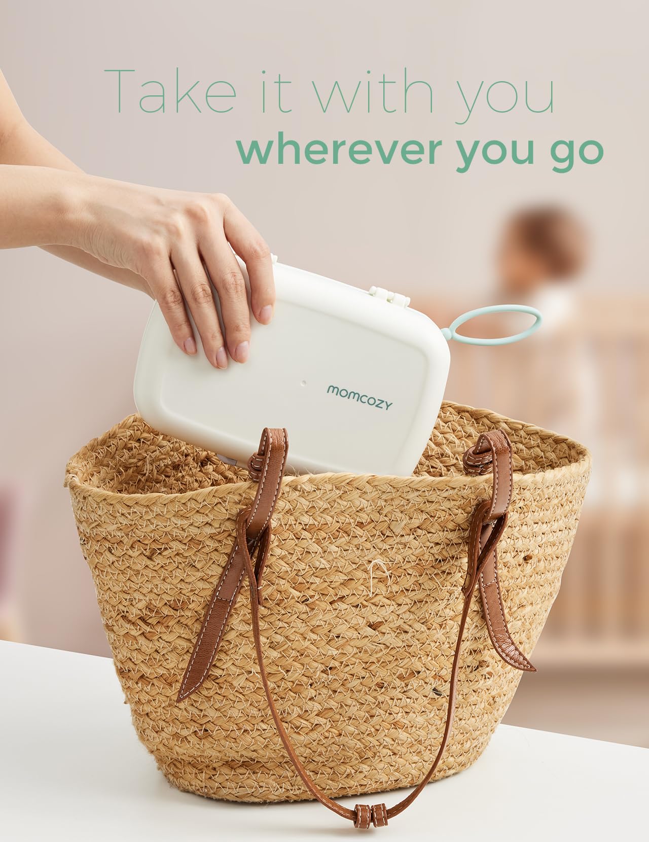 Momcozy 7 in 1 Travel Bottle Cleaning Kit - Baby Bottle Cleaner Set with Silicone Brush, Nipple Brush, Straw Brush, Soap Dispenser, Drying Rack - Home and Travel Bottle Cleaning Tools for Infants 🍁 All In One Marketplace Canada