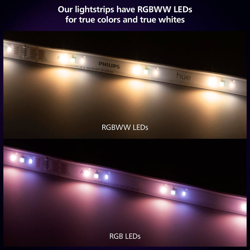 Philips Hue Indoor 3M (10FT) Smart LED Solo lightstrip Base Kit - 1 Pack - Control with Hue App - Works with Alexa, Google Assistant and Apple HomeKit 🍁 All In One Marketplace Canada