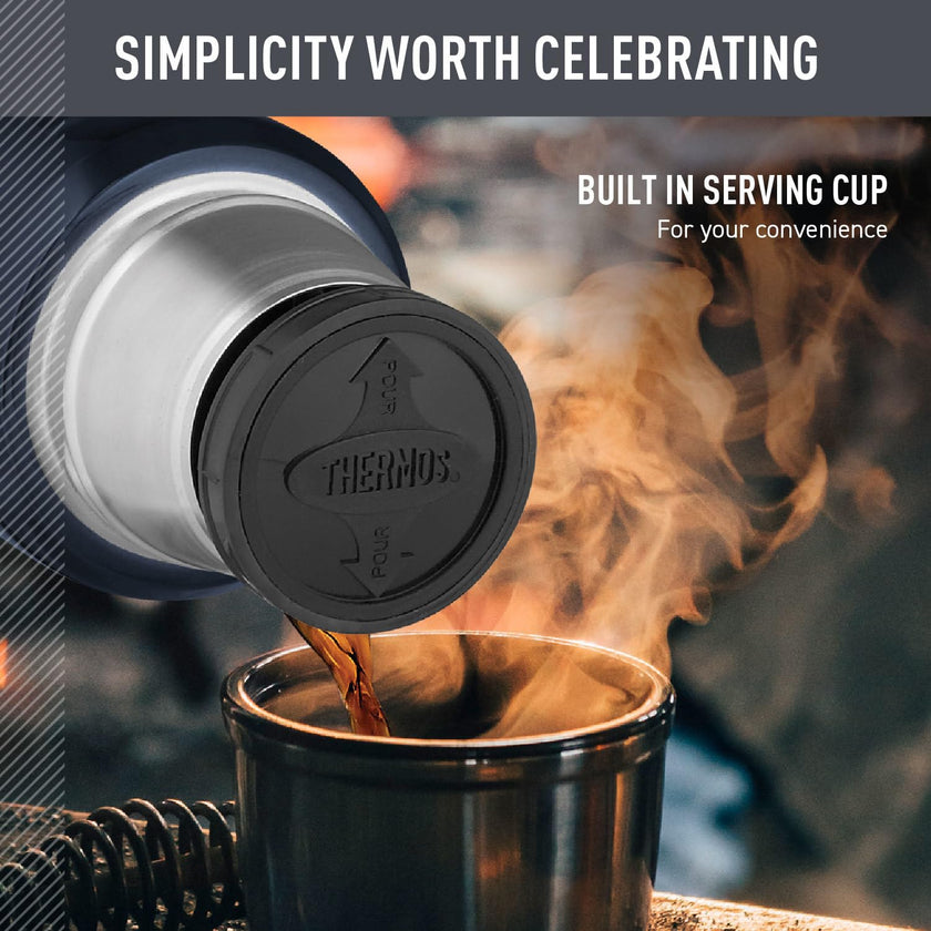 THERMOS Stainless King Beverage Bottle, 16oz, Matte Steel 🍁 All In One Marketplace Canada