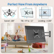 Full Motion Articulating TV Wall Mount Bracket with Swivel Tilt Extension & Rotation, Adjustable Arms for 13-42 Inch Flat/Curved LED LCD TVs & Monitors, Max 44lbs VESA 200x200mm 🍁 All In One Marketplace Canada