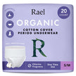 Rael Disposable Underwear for Women, Organic Cotton Cover - Incontinence Pads, Postpartum Essentials, Disposable Underwear, Unscented, Maximum Coverage (Size S-M, 20 Count) 🍁 All In One Marketplace Canada