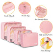 BAGAIL 8 Set Packing Cubes, Lightweight Travel Luggage Organizers with Shoe Bag, Toiletry Bag & Laundry Bag (Blush Pink) 🍁 All In One Marketplace Canada
