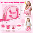 INNOCHEER Little Girls Purse, Kids Toy Purse with Pretend Makeup, Play Purse for Little Girls, Pretend Play Toddler Purse, Birthday Christmas Princess Gifts Toys for Girls 3 4 5 6 7 8 Year Old 🍁 All In One Marketplace Canada
