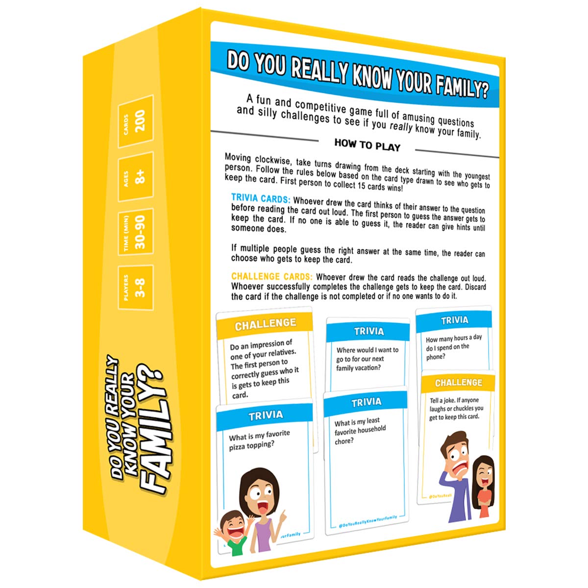 Do You Really Know Your Family? A Fun Family Card Game Filled with Conversation Starters and Silly Challenges - Great for Kids 8+, Teens and Adults 🍁 All In One Marketplace Canada