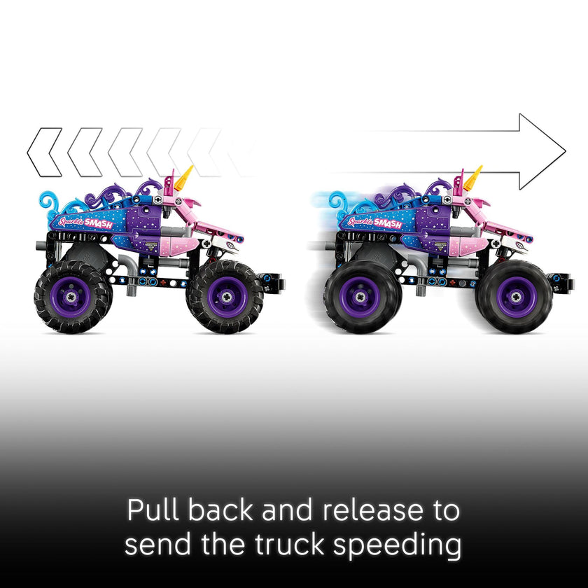 LEGO Technic Monster Jam Sparkle Smash Pull-Back Truck Toy for Boys & Girls - Monster Truck Building Toy W/Pull-Back Racing Action for Kids, Ages 7+ - Gift Idea for Birthdays - 42220 🍁 All In One Marketplace Canada