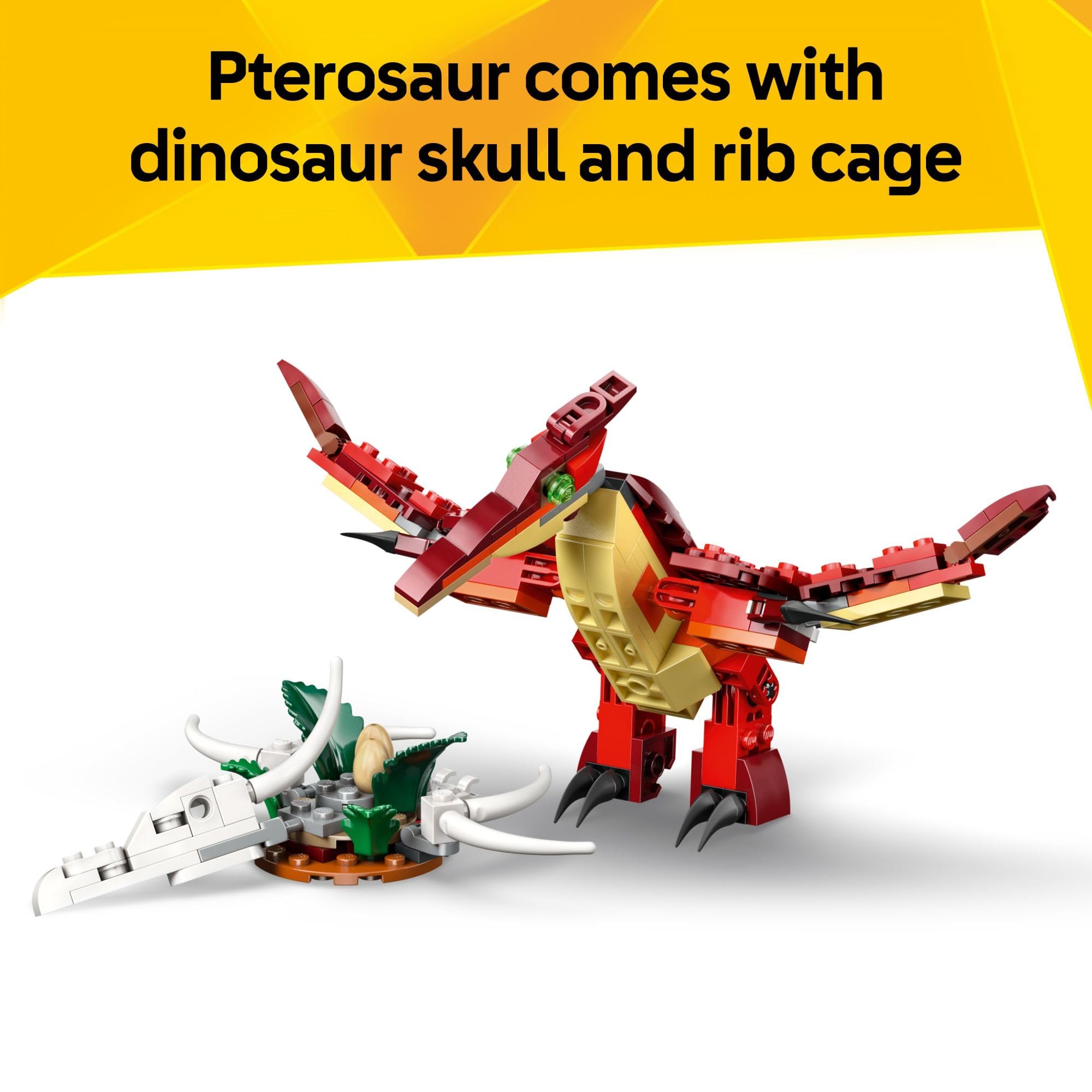 LEGO Creator 3 in 1 Fierce Dinosaur Building Toy for Boys & Girls, Ages 8+ - Kids Build 1 of 3 Prehistoric Animal Figures - Gift Idea for Birthdays - 31379 🍁 All In One Marketplace Canada