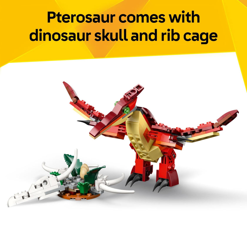 LEGO Creator 3 in 1 Fierce Dinosaur Building Toy for Boys & Girls, Ages 8+ - Kids Build 1 of 3 Prehistoric Animal Figures - Gift Idea for Birthdays - 31379 🍁 All In One Marketplace Canada