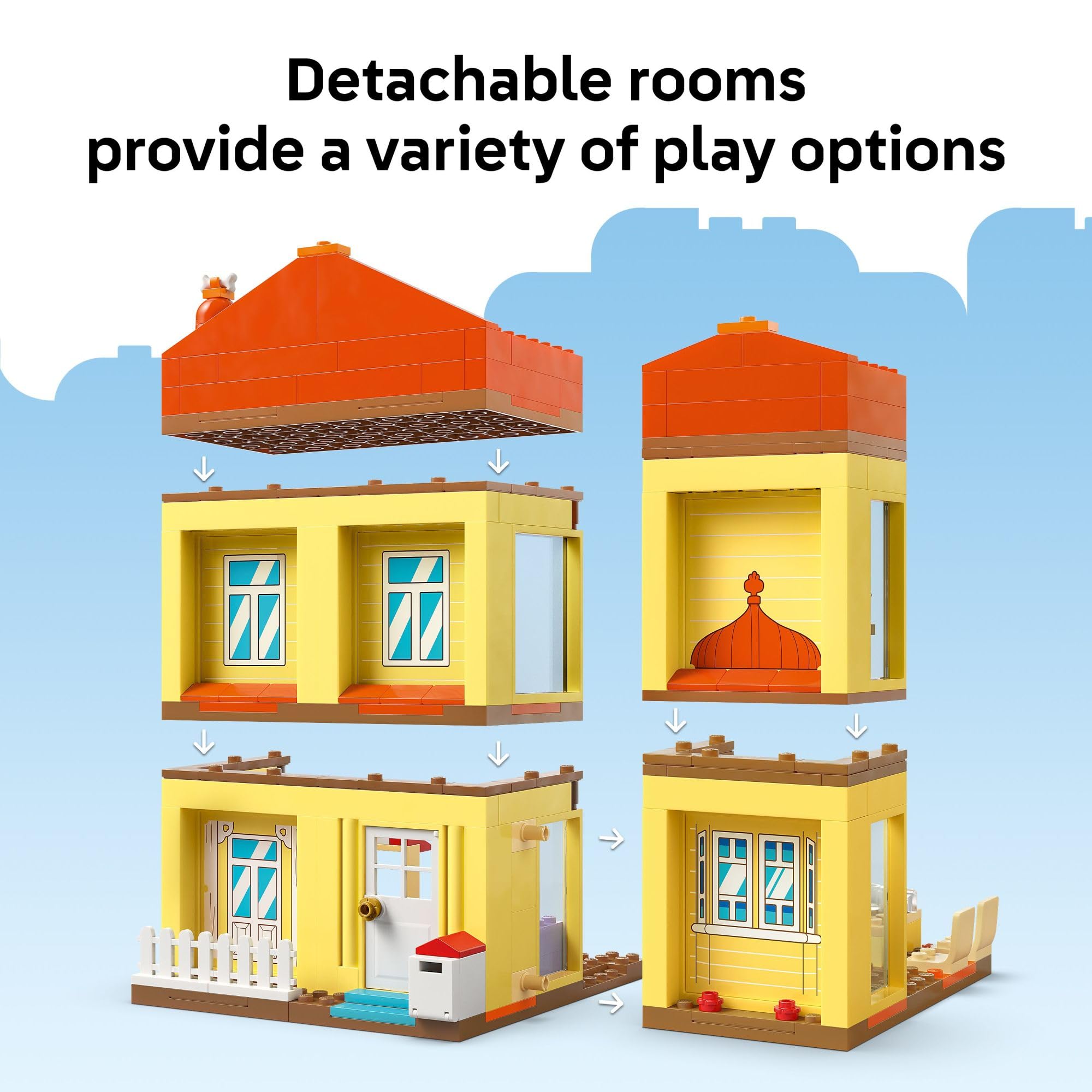 LEGO Bluey: Bluey’s Family House - Toddler Toy for 4 Year Old Boys and Girls - House Playset Includes Bluey and 5 Popular Characters - Great Birthday Gift Idea for Preschoolers - 11203 🍁 All In One Marketplace Canada