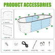 SnugNiture Galvanized Raised Garden Bed Outdoor, 2 Pcs 4x2x1ft Oval Metal Planter Box for Planting Plants Vegetables, Brown 🍁 All In One Marketplace Canada
